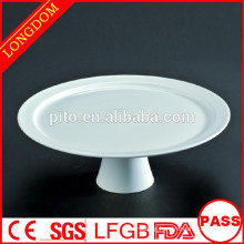 2015 new design hotel restaurant round porcelain desert fruit plates with stand